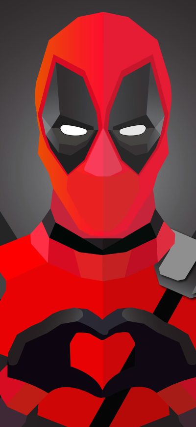 Fond d'écran iPhone Deadpool Abstract Artwork 4k