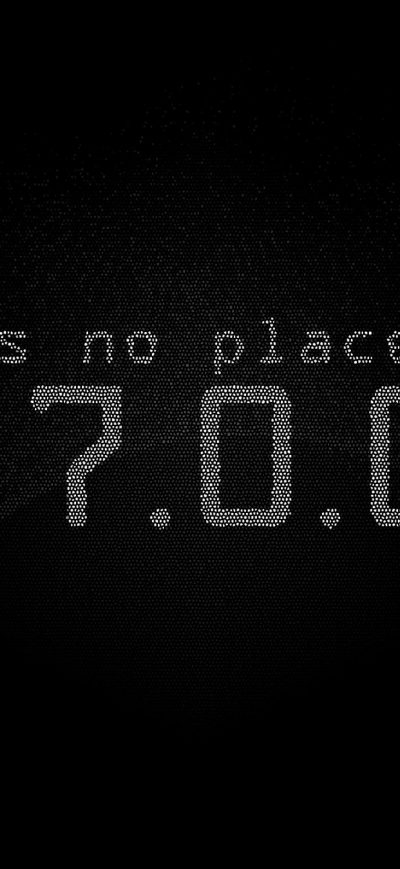 Fond d'écran iPhone Theres No Place Like Localhost