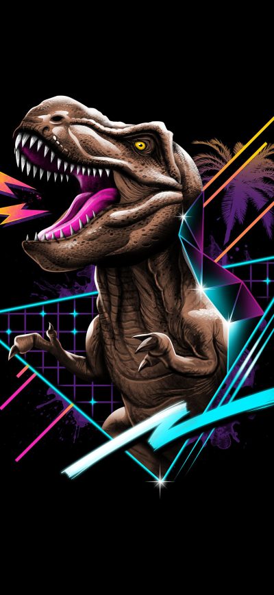 Fond d'écran iPhone Rex 80s Design 4k