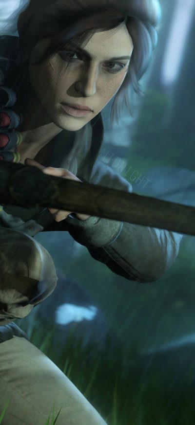 Fond d'écran iPhone 5k Lara Croft Tomb Raider Art
