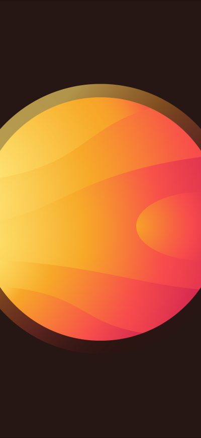 Fond d'écran iPhone 5k Sun Planet Minimalist