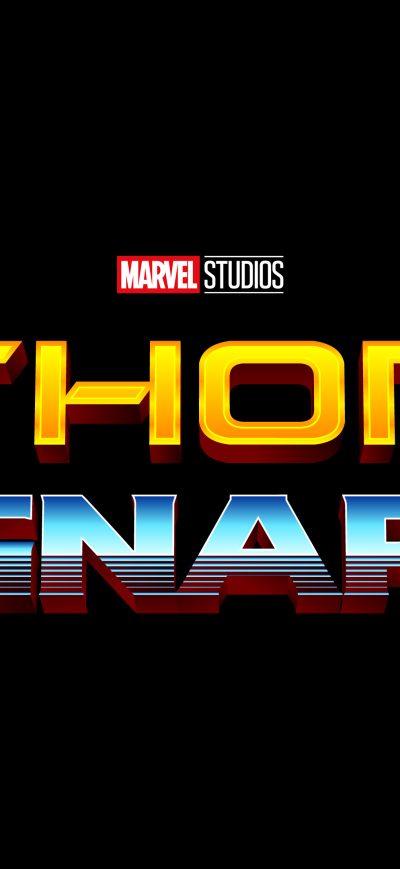 Fond d'écran iPhone Thor Ragnarok Logo Retro
