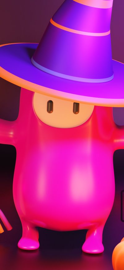 Fond d'écran iPhone Halloween Fall Guys Game 4k
