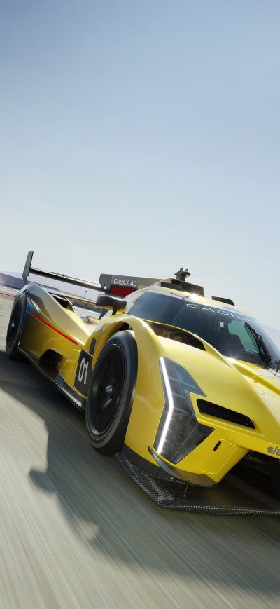 Fond d'écran iPhone Forza Motosport Cadillac Racing V Series And 2024 Chevrolet Corvette E Ray