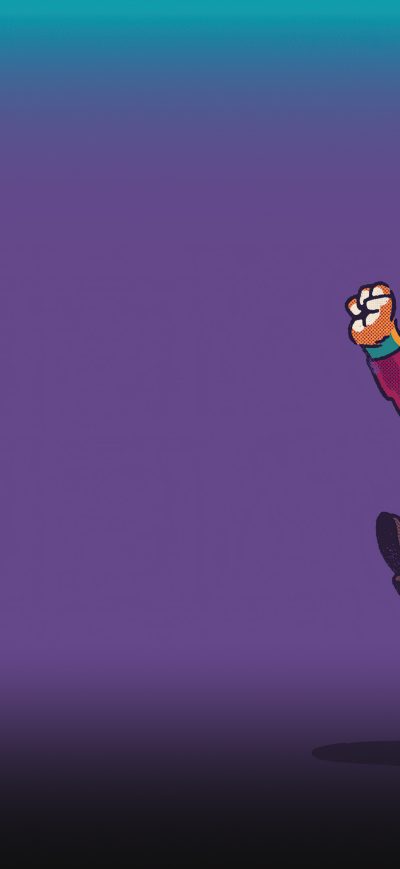 Fond d'écran Joker Cat Minimal 4k sur iPhone