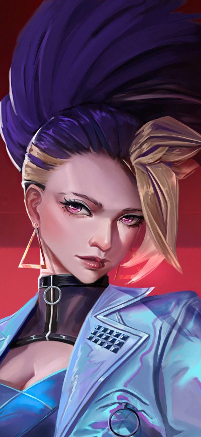 Fond d'écran iPhone Kda Akali On Bike 4k