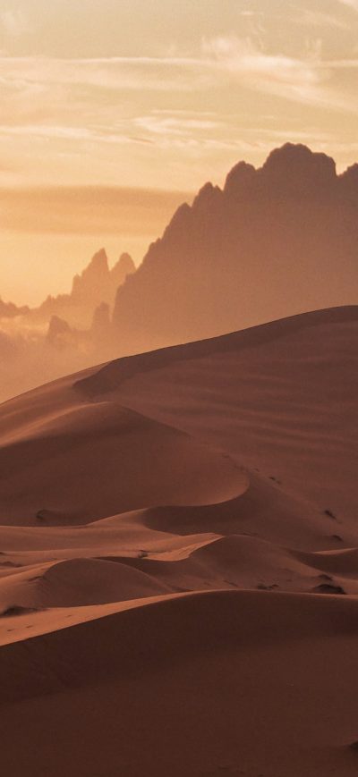 Fond d'écran iPhone Desert Moon 4k