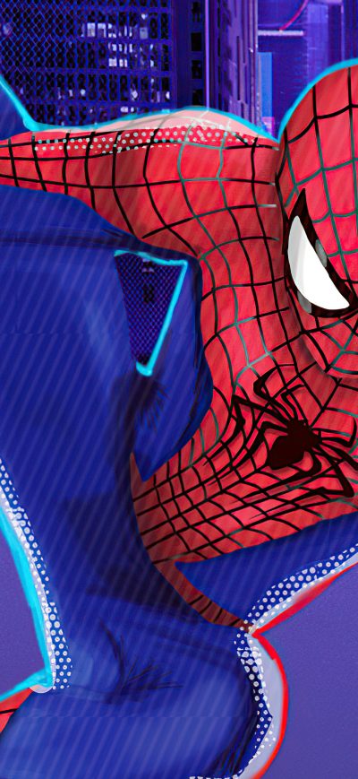 Fond d'écran iPhone The Amazing Spider Man Suit In Spider Verse Style 4k