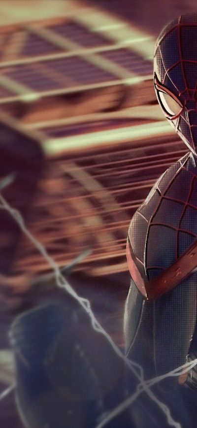 Fond d'écran iPhone Spidey New York Stark Tower