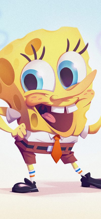 Fond d'écran iPhone Spongebob Art 4k