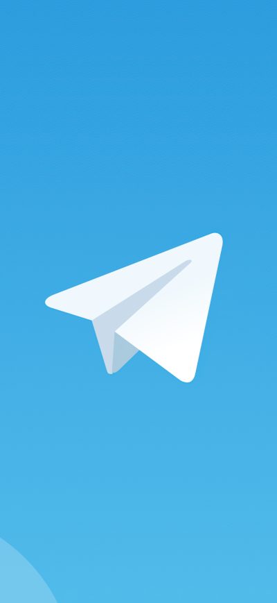 Fond d'écran iPhone Telegram Logo Minimal 4k