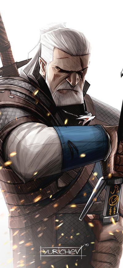 Fond d'écran iPhone The Witcher 3 Wild Hunt Digital Art 4k