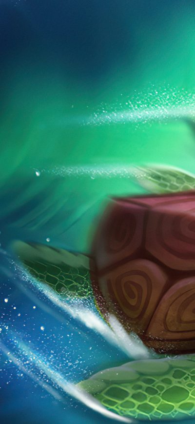 Fond d'écran iPhone Turtle Surfer 4k