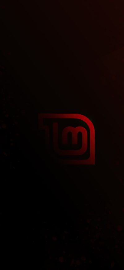 Fond d'écran iPhone Linux Mint Red Logo 4k