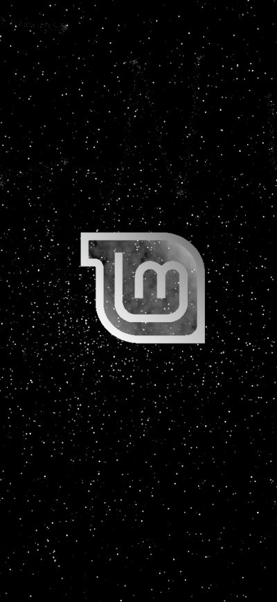 Fond d'écran iPhone Linux Mint Black And White Logo 4k