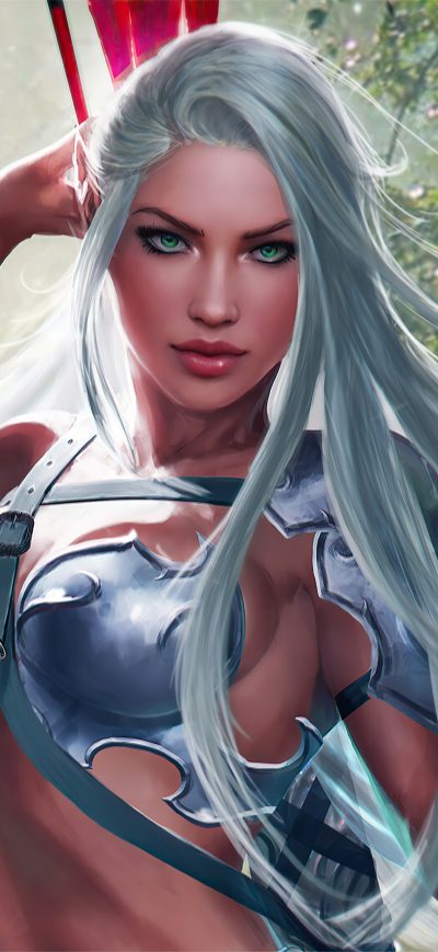 Fond d'écran iPhone Aron Stone Warrior Girl 4k