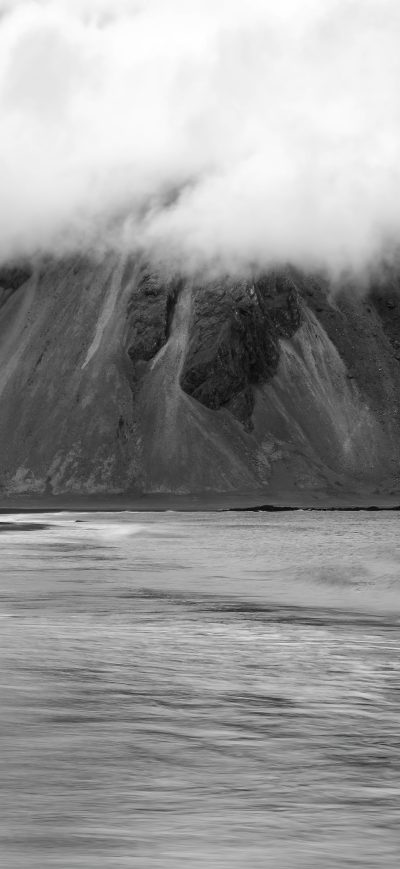 Fond d'écran iPhone Waves Monochrome 5k