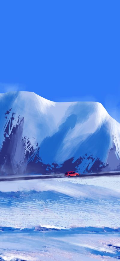 Fond d'écran Winter Journey 4k sur iPhone