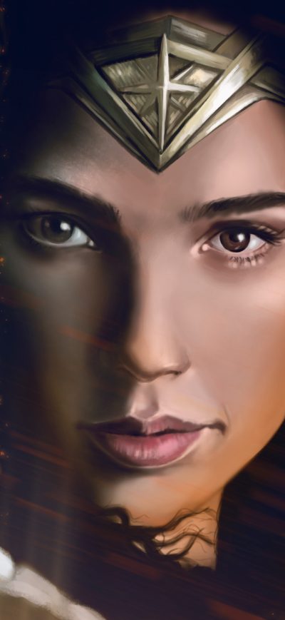 Fond d'écran WonderWoman 4k Art sur iPhone