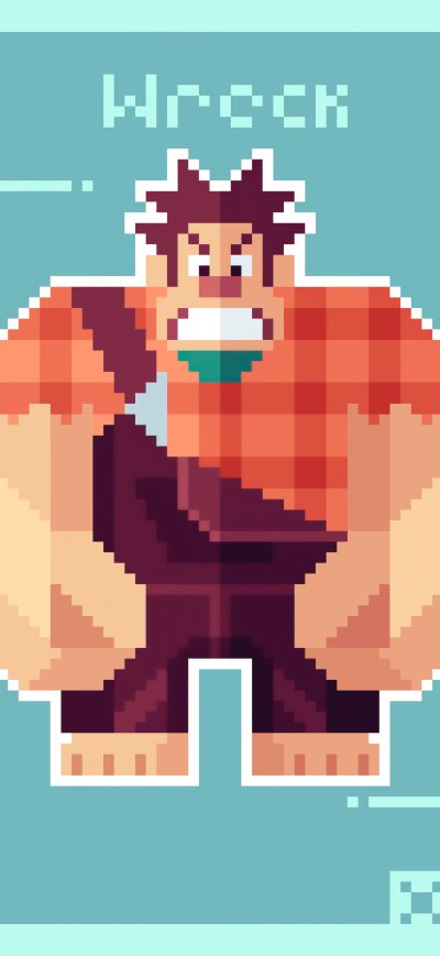 Fond d'écran iPhone Wreck It Ralph Pixel Art 5k