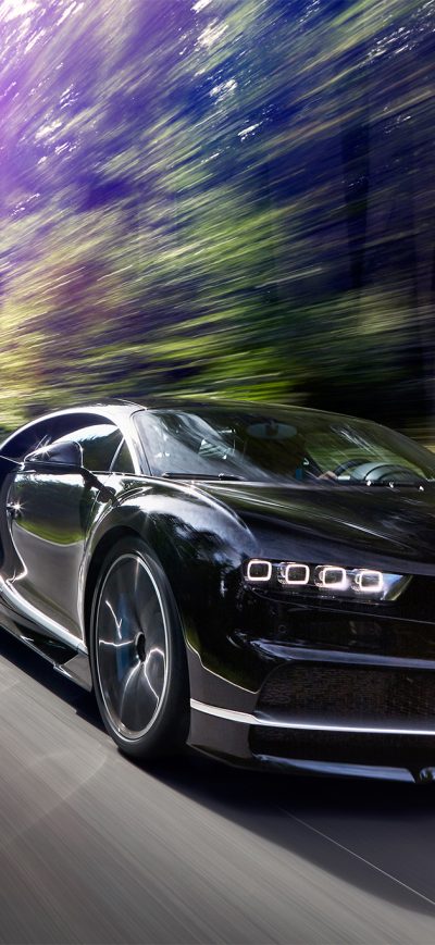 Fond d'écran iPhone 2017 Bugatti Chiron In Motion