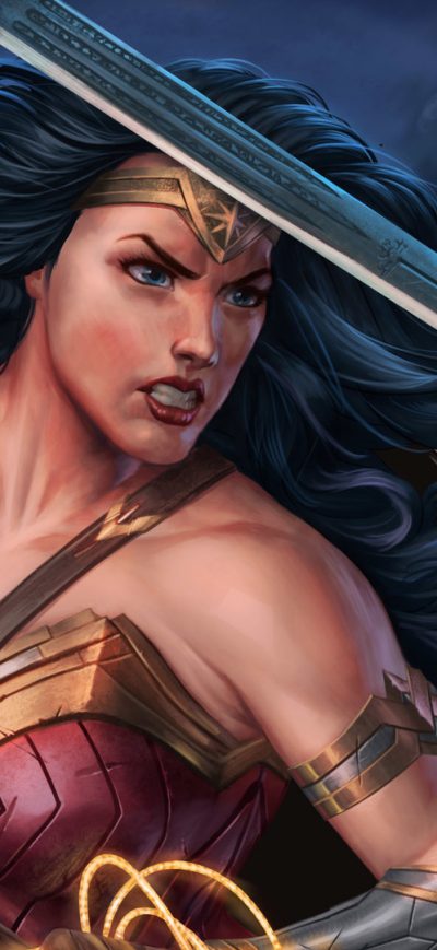Fond d'écran iPhone Wonder Woman 2018 Digital Art