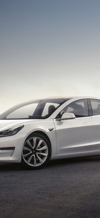 Fond d'écran Tesla Model 3 2017 sur iPhone
