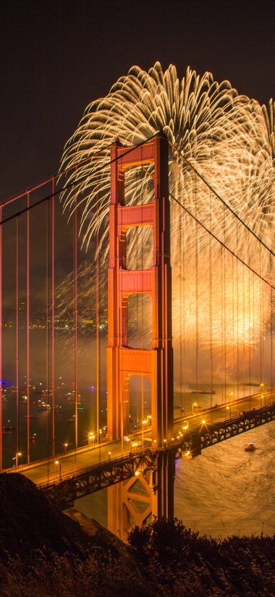 Fond d'écran iPhone Golden Gate Bridge US 5k