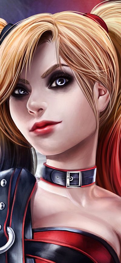 Fond d'écran Art Harley Quinn sur iPhone