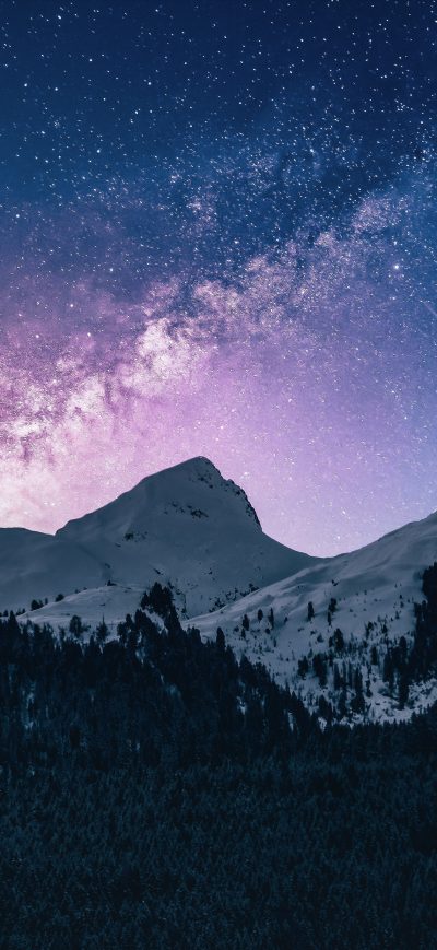 Fond d'écran iPhone Landscape Outdoor Mountains Galaxy 4k