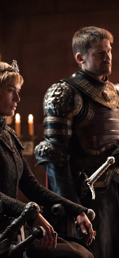Fond d'écran iPhone Lena Headey as Cersei Lannister and Nikolaj Coster Waldau as Jaime Lannister