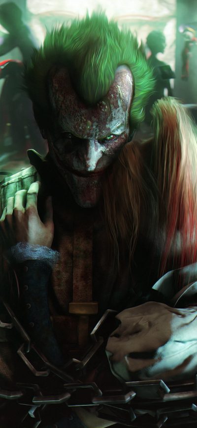 Fond d'écran Joker Harley Quinn 4k sur iPhone