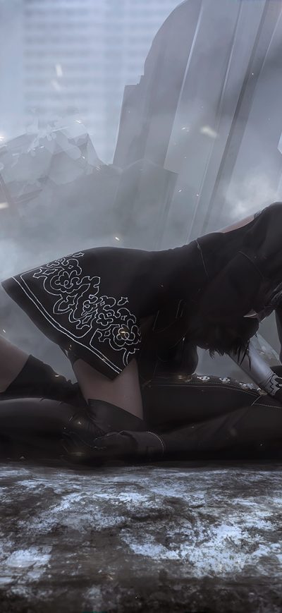 Fond d'écran iPhone NieR Automata 2B And 9S Art