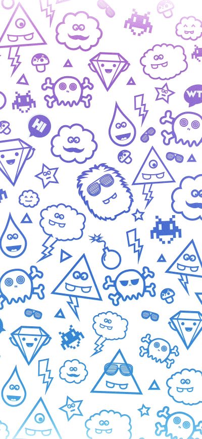 Fond d'écran iPhone Monster Background Icons
