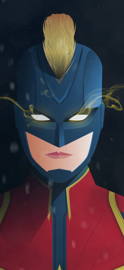 Fond d'écran iPhone Captain Marvel Digital Artwork