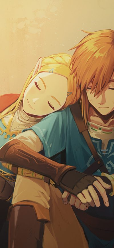 Fond d'écran iPhone Link And Zelda In The Legend Of Zelda Breath Of The Wild Game Artwork