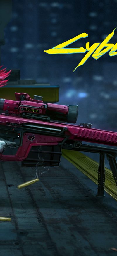 Fond d'écran iPhone Cyberpunk 2077 Valentine Day