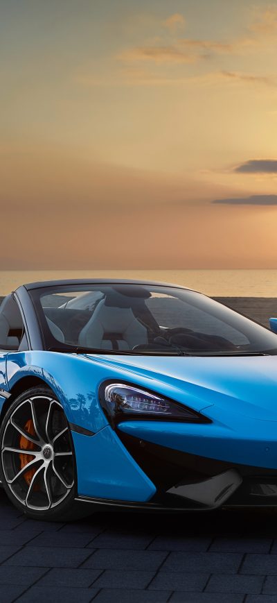 Fond d'écran iPhone 2018 McLaren 570S Spider Front Look