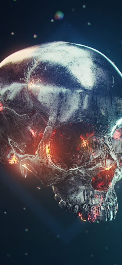 Fond d'écran iPhone Iron Skull 4k