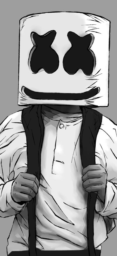 Fond d'écran iPhone Marshmello Artwork