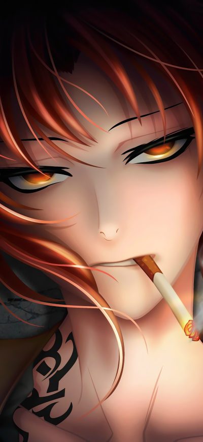 Fond d'écran Black Lagoon Revy Anime 4k sur iPhone