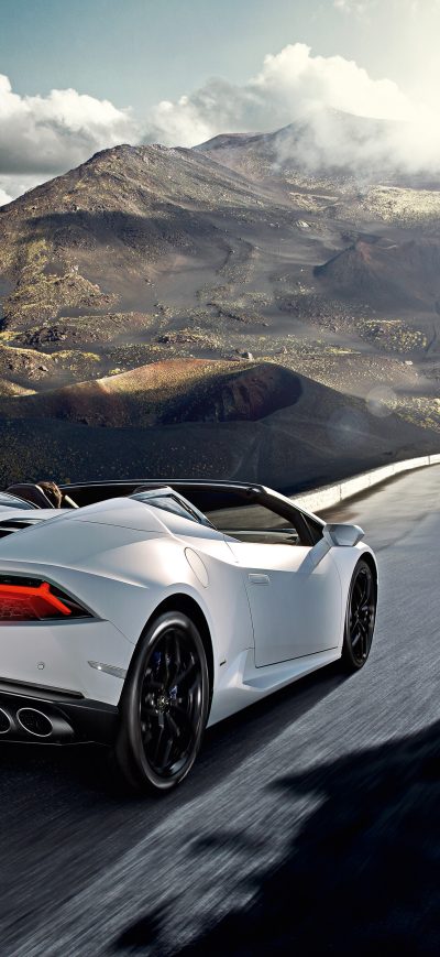Fond d'écran iPhone White Lamborghini Huracan 4k