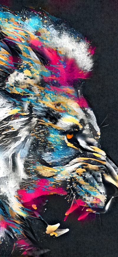 Fond d'écran iPhone Abstract Artistic Colorful Lion