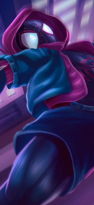 Fond d'écran iPhone Miles Morales Spiderverser Movie 2019