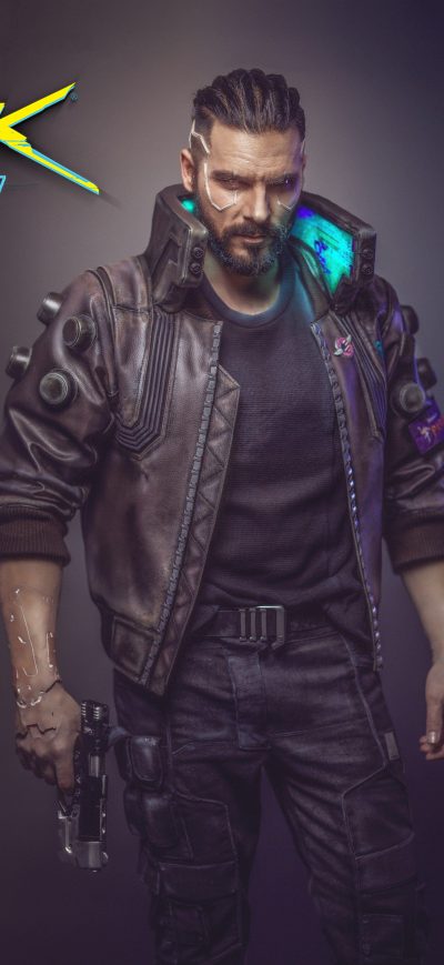 Fond d'écran iPhone Cyberpunk 2077 Cosplay 8k