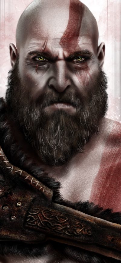 Fond d'écran iPhone Kratos God Of War 8k