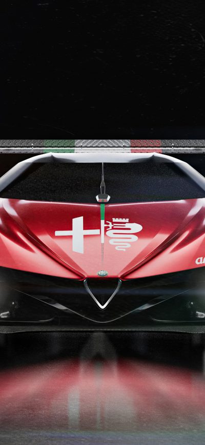 Fond d'écran iPhone Alfa Romeo Concept Supercar 4k