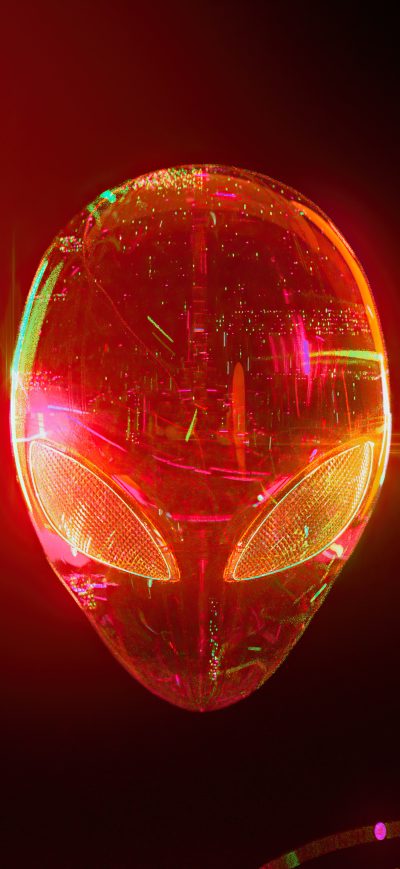 Fond d'écran iPhone Alienware Glowing Red 4k