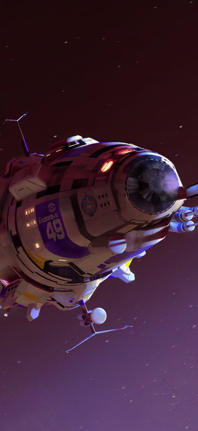 Fond d'écran iPhone Sword Fish Space Craft 4k