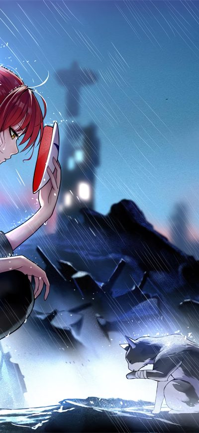 Fond d'écran iPhone Anime Girl Mask Off